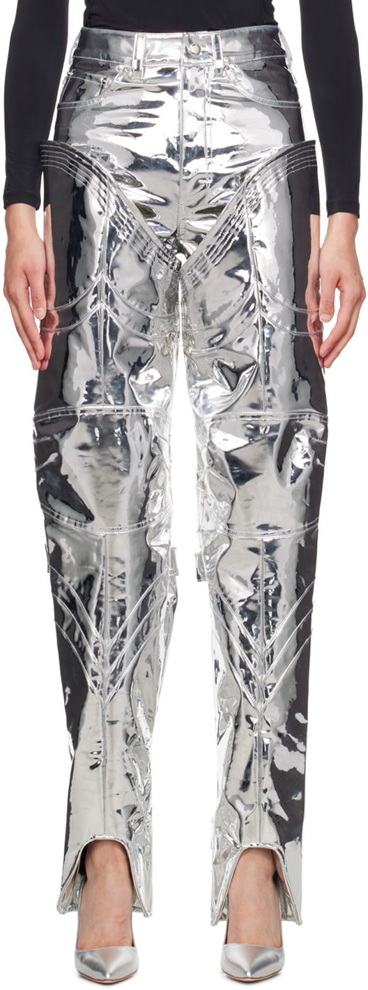 Bonbom Silver Layered Trousers