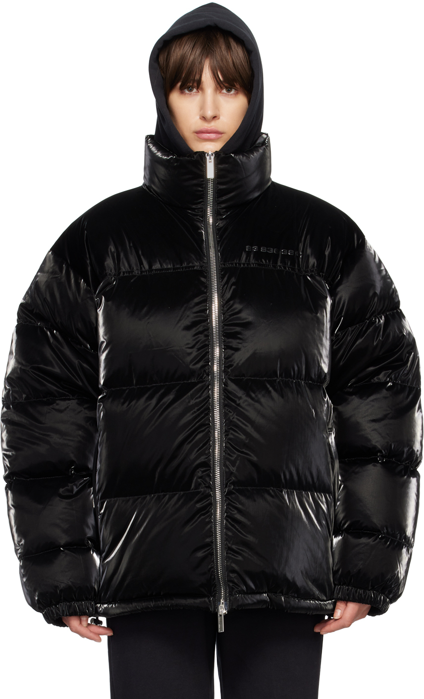 Black Puffer Down Jacket by VTMNTS on Sale