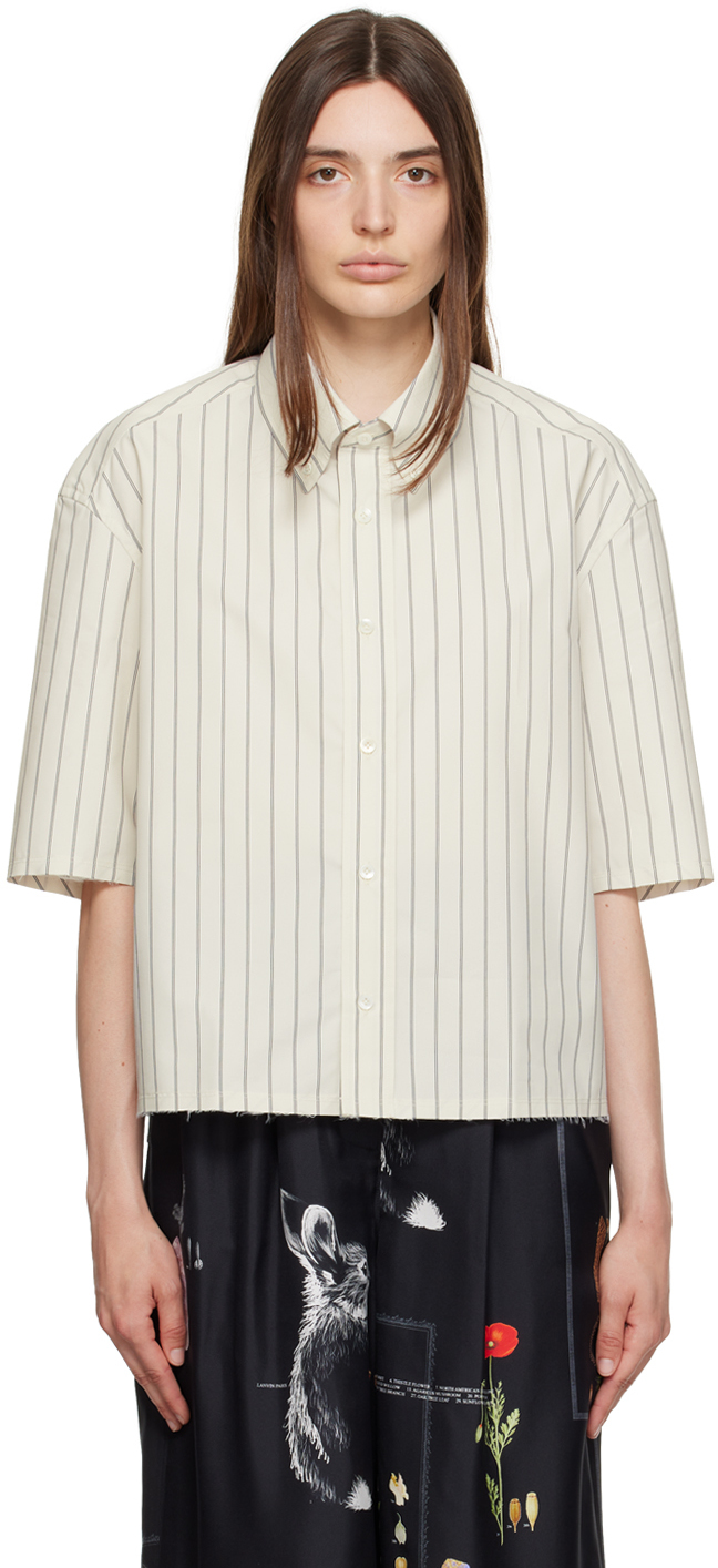 Lanvin Off-White Cropped Shirt