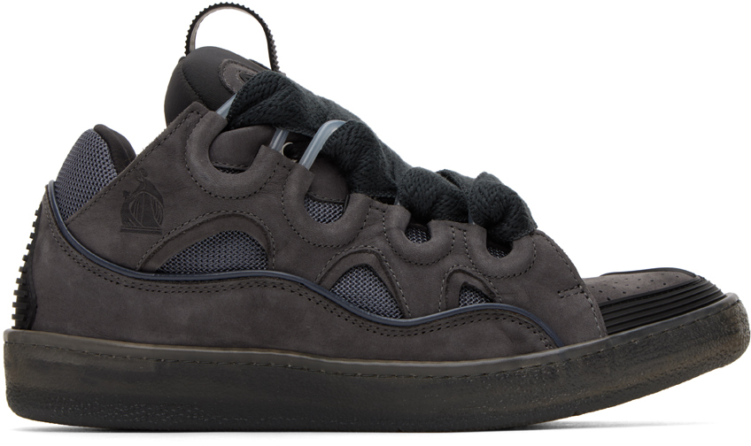 Lanvin: Gray Curb Sneakers | SSENSE