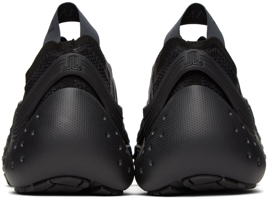 Lanvin Woman Sneakers Black Size 8 Textile Fibers In 10 Black