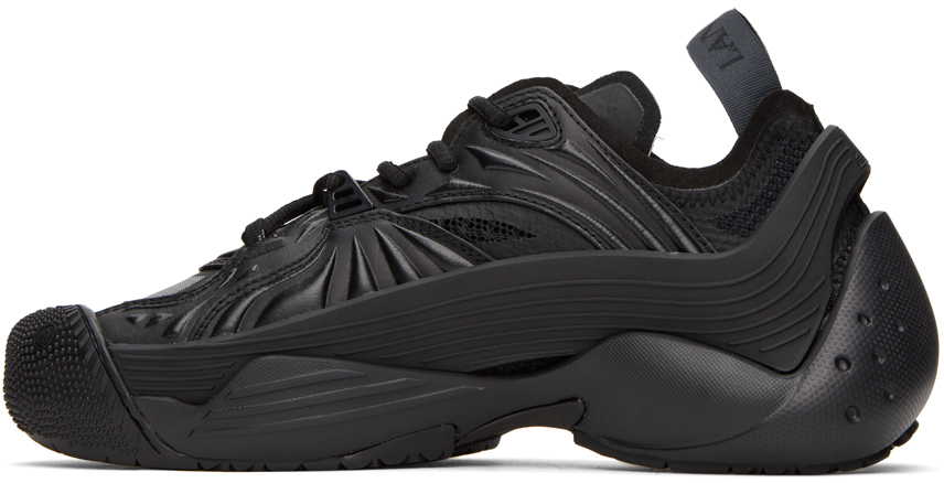 Lanvin Woman Sneakers Black Size 8 Textile Fibers In 10 Black