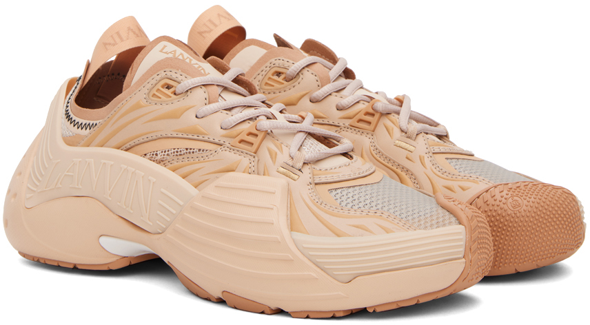 Lanvin Flash-x Low-top Sneakers In 57 Nude