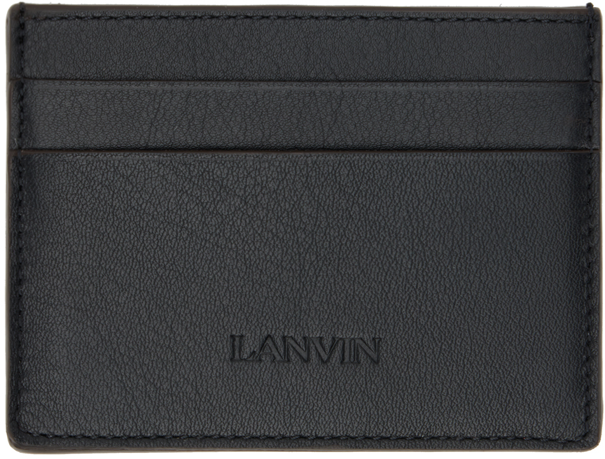 Lanvin Black Tie Card Holder