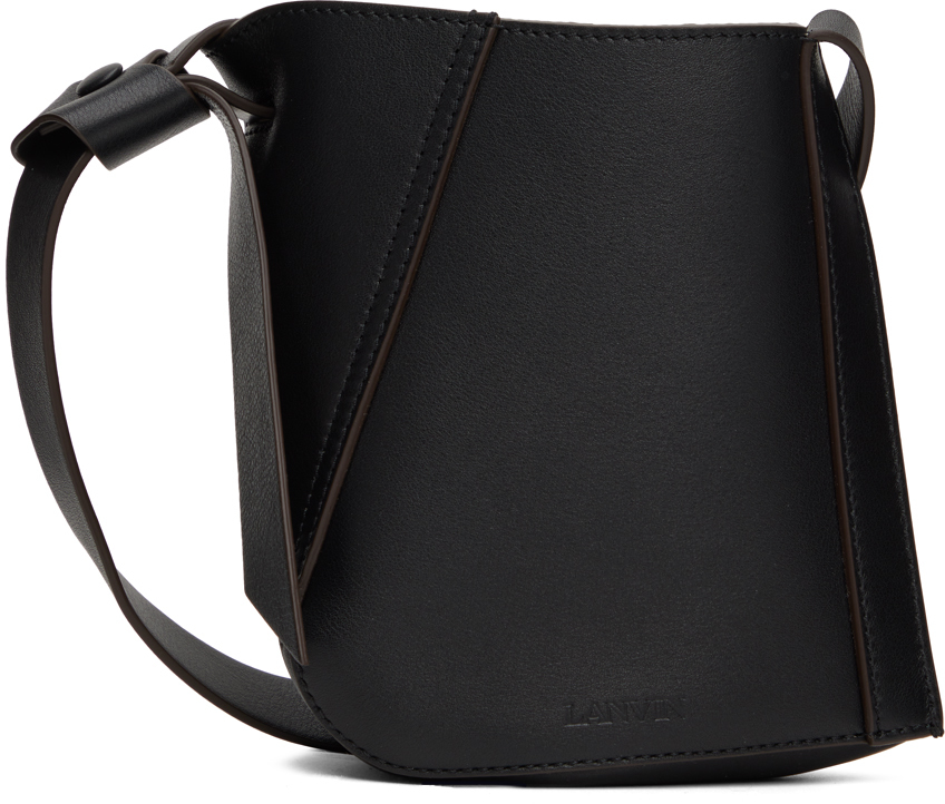 Lanvin: Black Nano Hobo Shoulder Bag