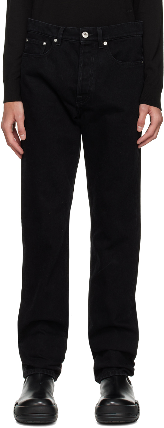 Lanvin: Black Curb Fit Jeans | SSENSE UK