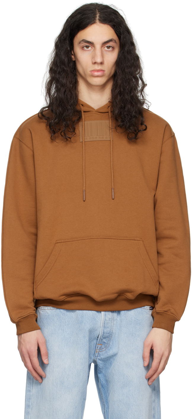 Brown Big Rubber Patch Hoodie
