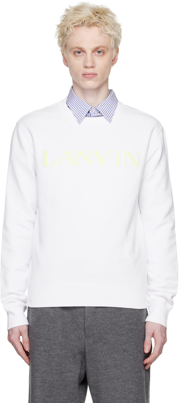 Lanvin White Embroidered Sweatshirt