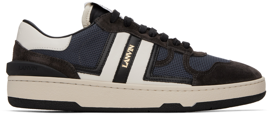 Lanvin Clay Sneakers In Anthracite Grey/milk