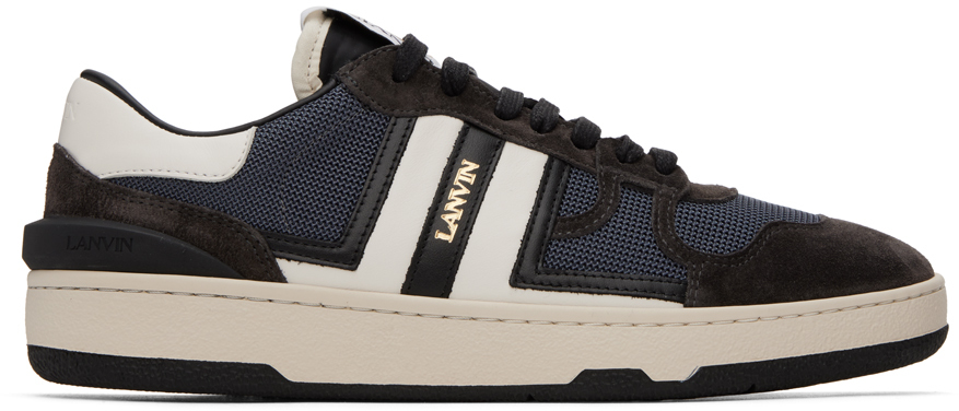 Lanvin Ssense Exclusive Gray Curb Sneakers in Black for Men