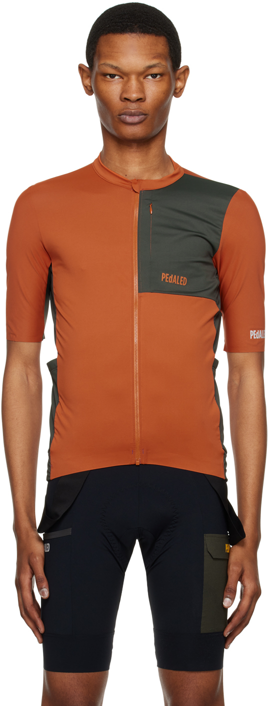 Pedaled Orange & Brown Odyssey T-shirt In 0hpe Bombay Brown