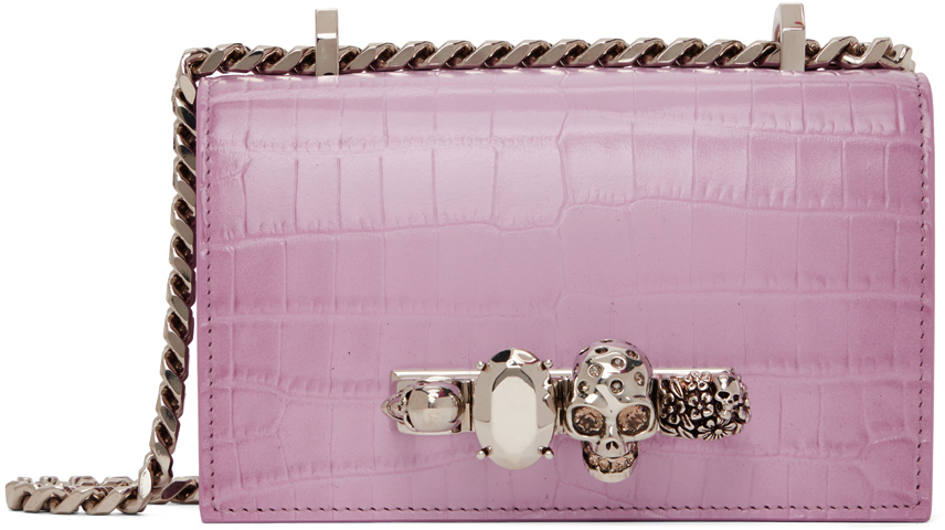 Alexander McQueen Pink Mini Jewelled Bag