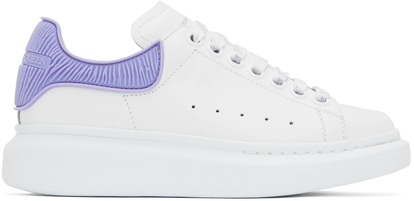 Alexander Mcqueen White & Purple Oversized Sneakers In 8870 White/lilla