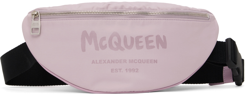 Alexander McQueen Purple Graffiti Pouch