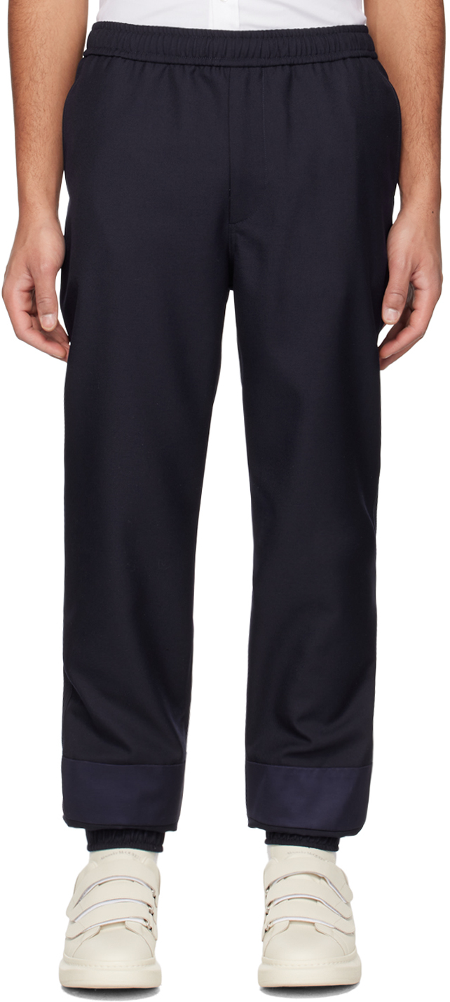 navy drawstring trousers