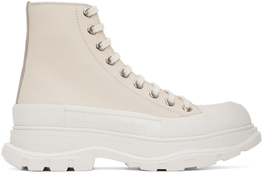 Alexander McQueen Off-White Tread Slick Sneakers