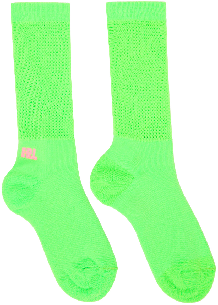 Green Open Knit Socks