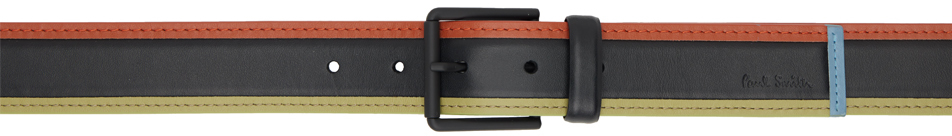 Shop Paul Smith Black Colour Edge Belt