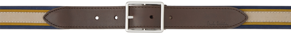 Paul Smith Multicolor Leather Belt In Brown