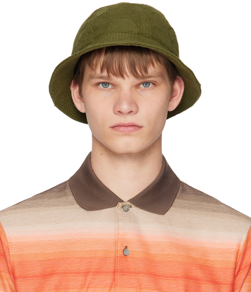 Paul Smith Khaki Embroidered Bucket Hat In 63 Browns