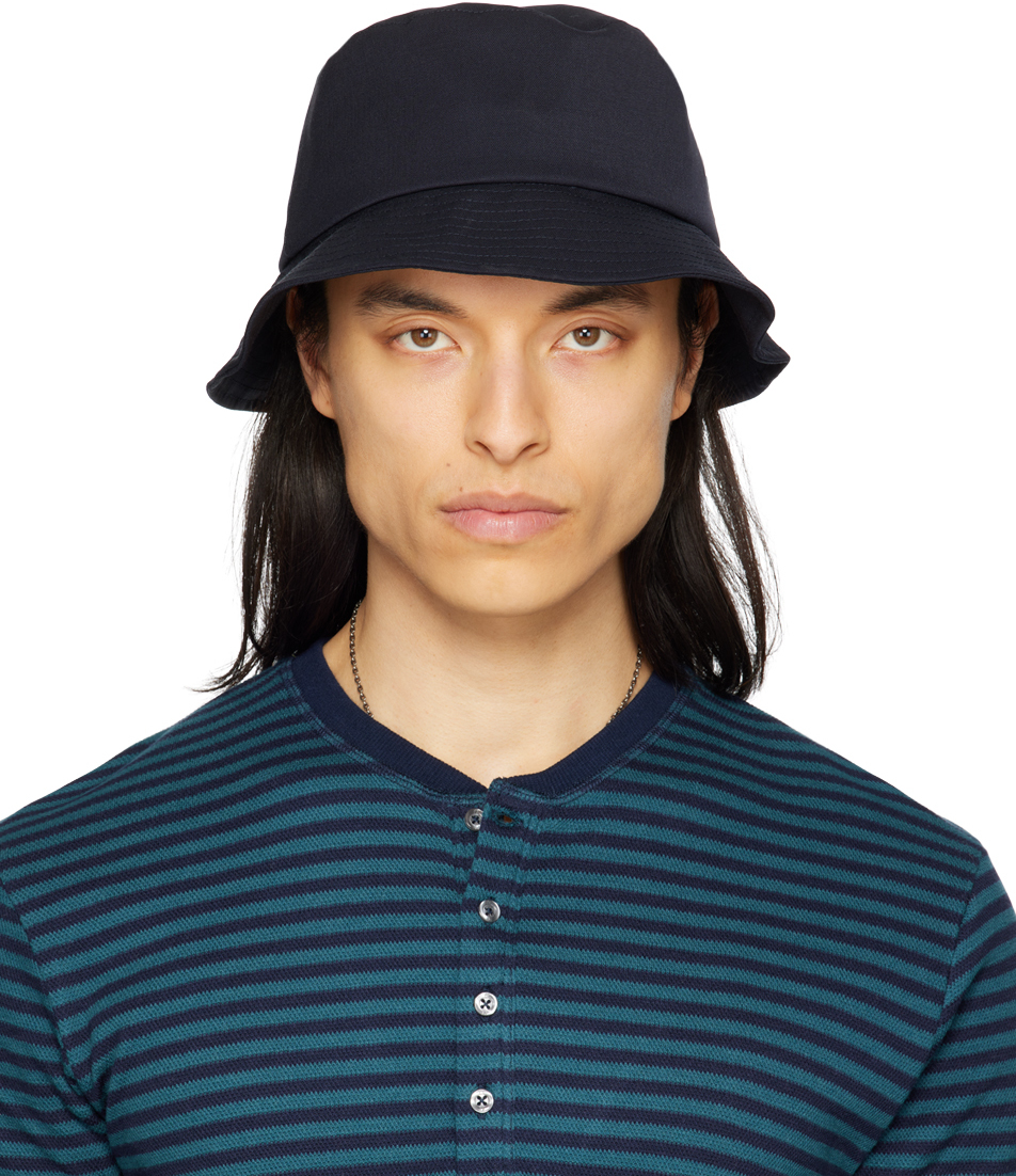 Navy Flag Bucket Hat by Paul Smith on Sale
