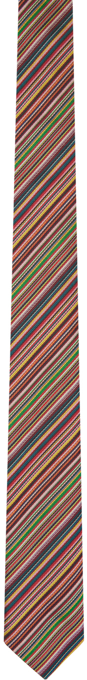 Paul Smith Multicolor Signature Stripe Tie In 92 Multicolour