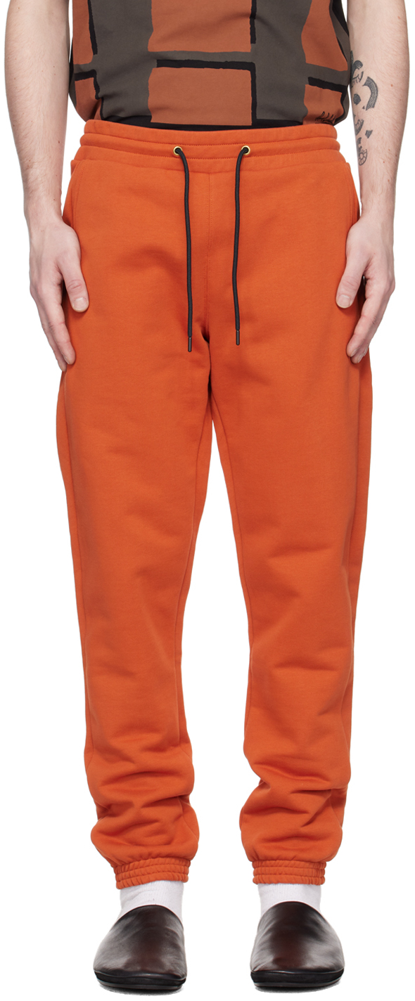 Paul Smith Orange Paint Splatter Lounge Pants In 19 Oranges
