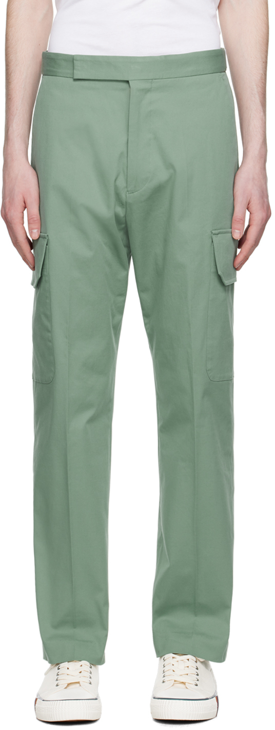 PAUL SMITH GREEN FLAP POCKET TROUSERS