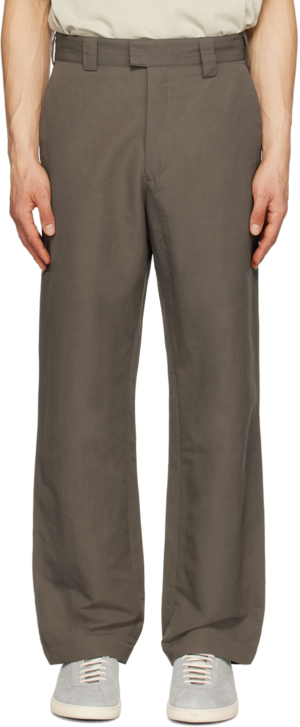Paul Smith Taupe Four-pocket Trousers In 35 Greens
