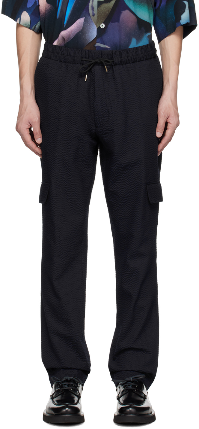 Paul Smith Navy Flap Pocket Trousers In 49 Blues