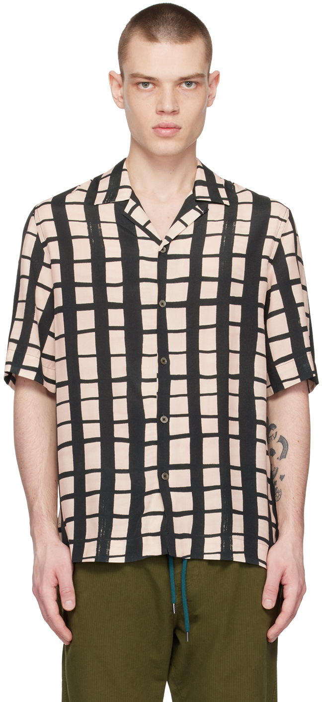 Paul Smith: Beige & Black Check Shirt | SSENSE