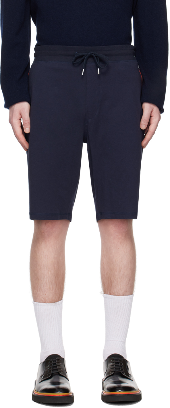 Navy Artist Stripe Shorts