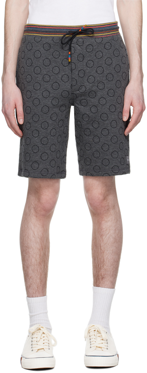 Gray Polka Dot Shorts