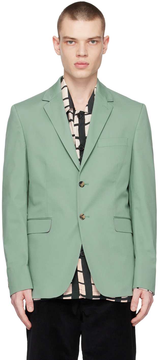 Paul Smith Green Two-button Blazer In Greens