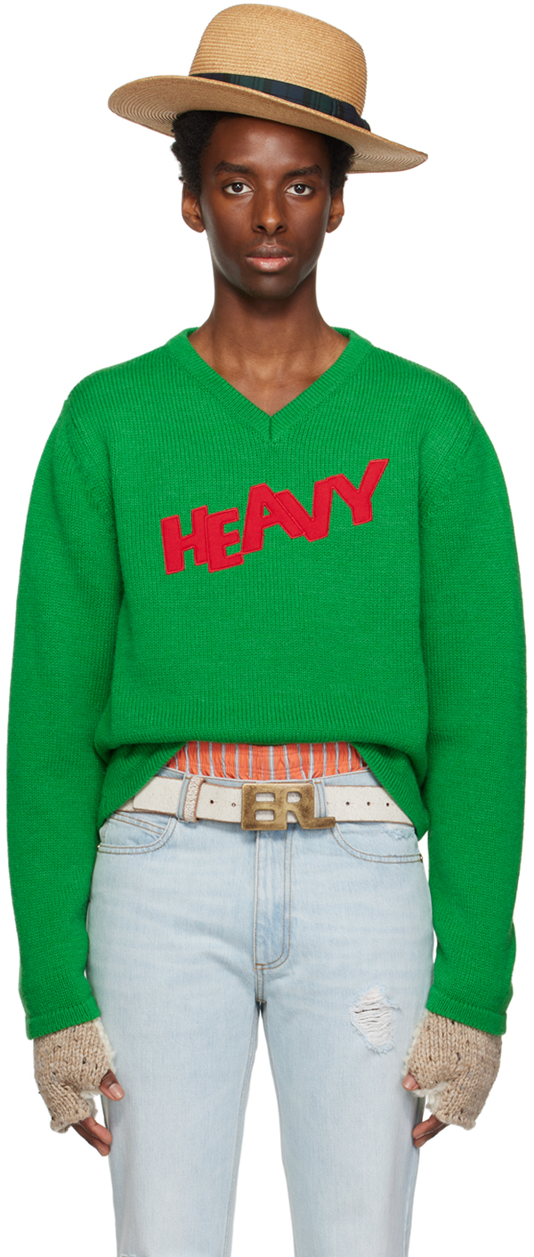 Green Patch Sweater