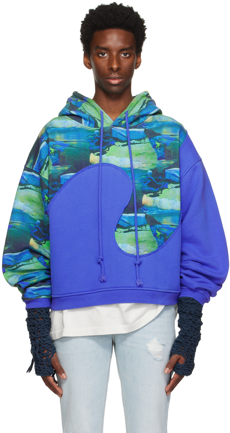 Pull à Capuche Bleu Everlast Homme - Taille M - Logo Sport, Molleton Confort