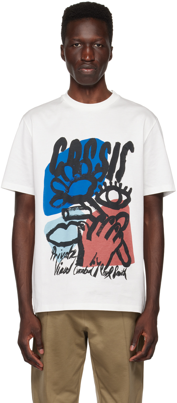 Paul Smith Cassis T-shirt In 01 Whites