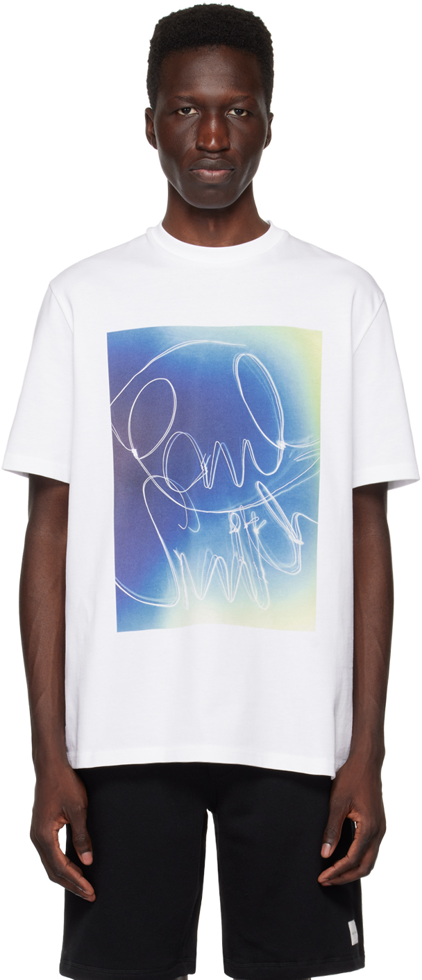 Paul Smith Graphic-print Short-sleeved T-shirt In White