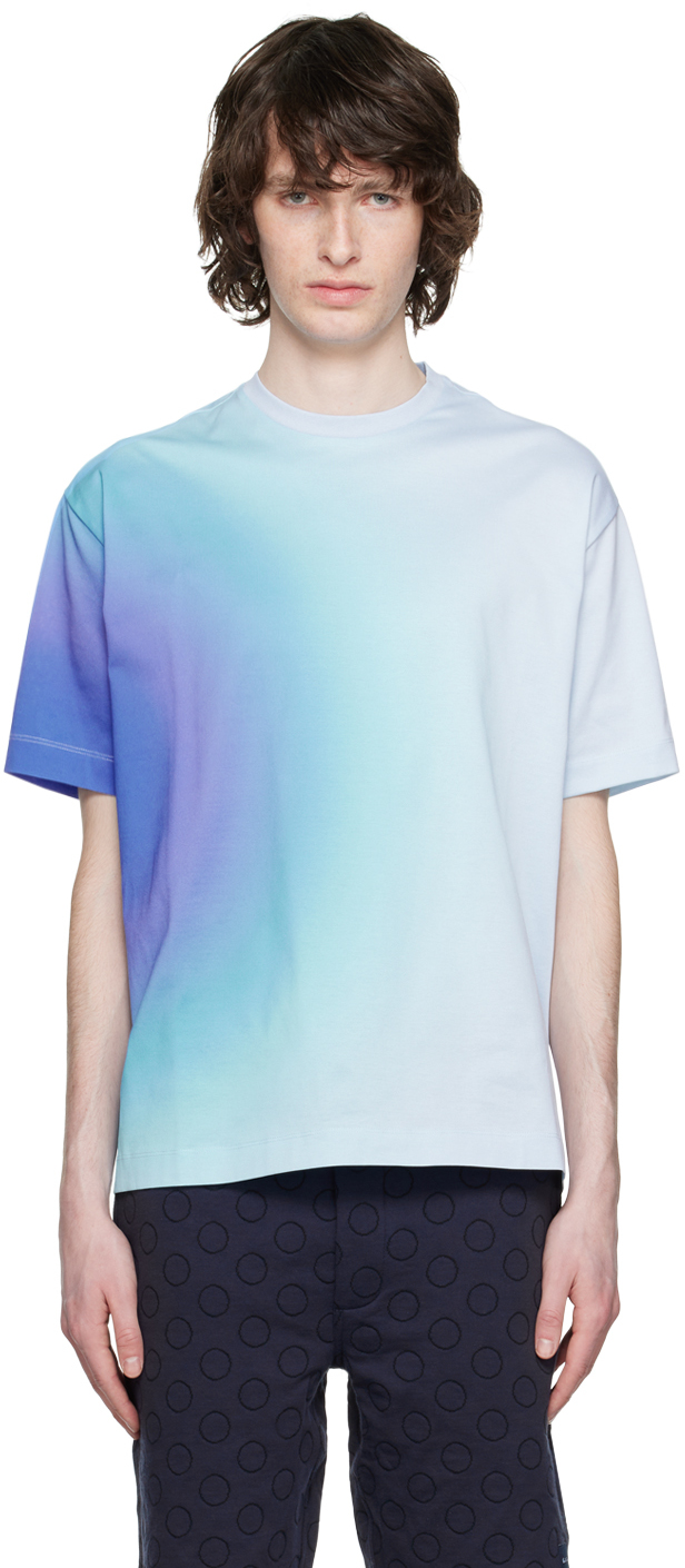 Paul Smith: Blue Glow Polka T-Shirt | SSENSE