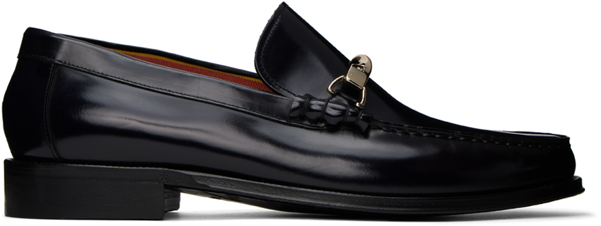 Paul Smith Cassini Leather Loafers In Blue