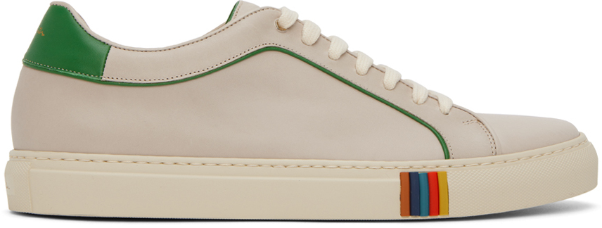 Paul Smith Basso Contrast-trim Trainers In 06 Whites