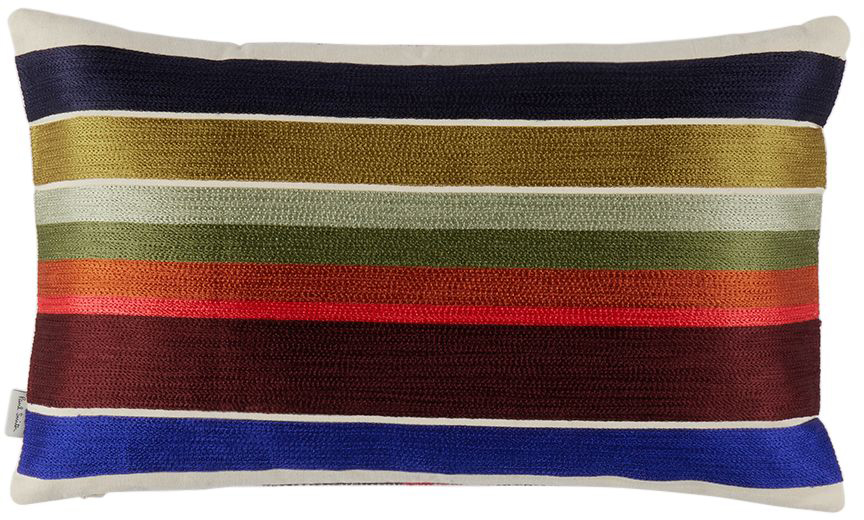 Paul Smith Multicolor Signature Stripe Bolster Cushion