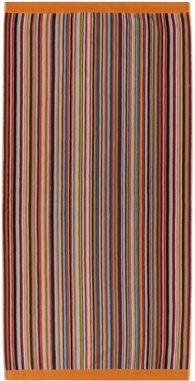 Paul Smith Multicolor Signature Stripe Large Beach Towel In Sig Stripe