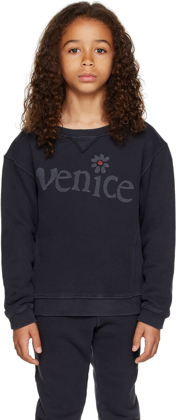 Erl Kids' Venice Fleece In Black