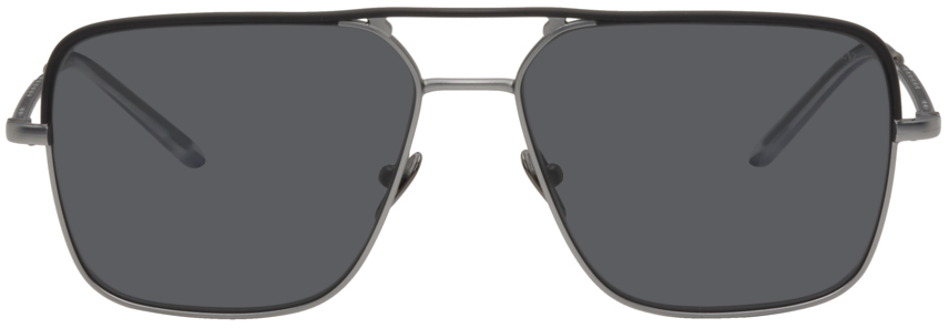 Gunmetal Aviator Sunglasses