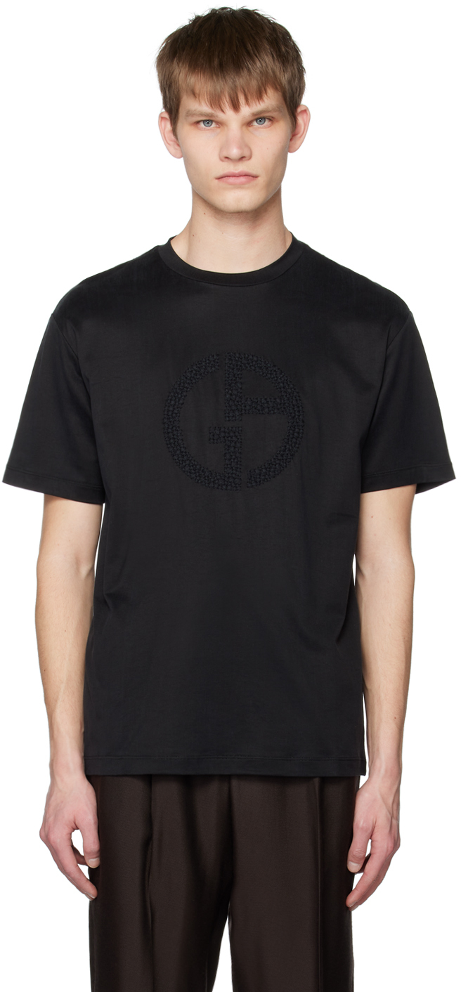 Giorgio Armani Men's Embroidered Logo T-Shirt