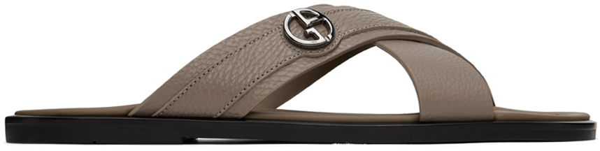 Giorgio Armani sandals for Men | SSENSE