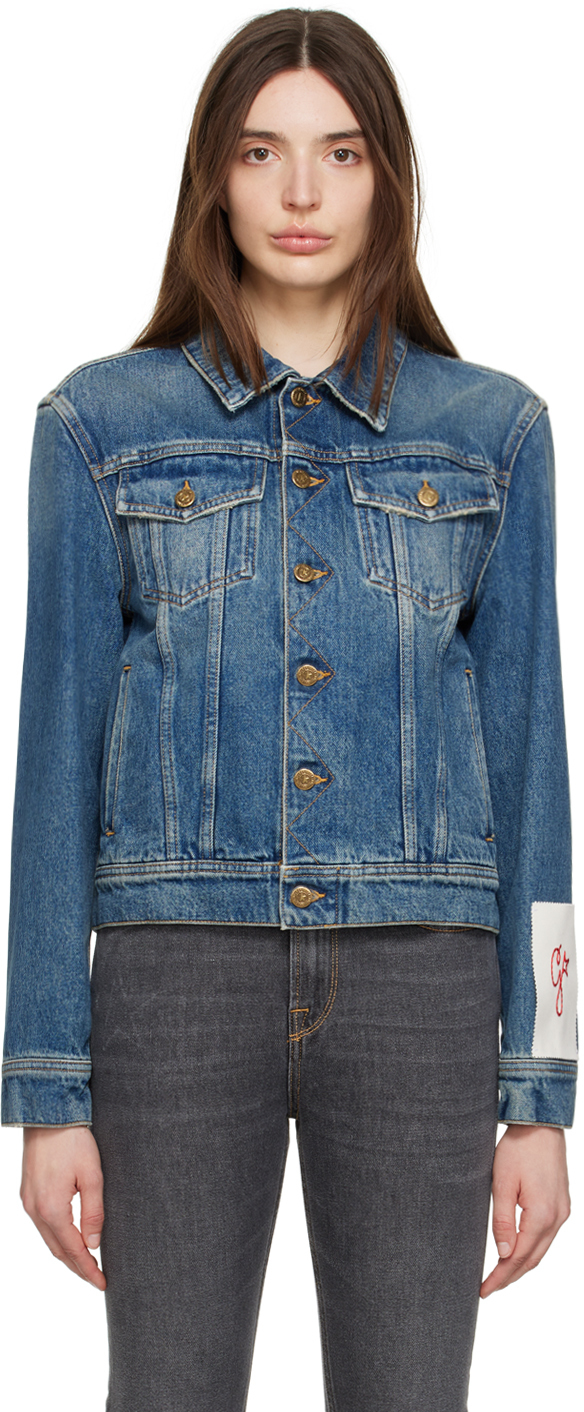 Golden Goose Denim Jacket Casual Jackets And Parka Blue In 50100 Blue
