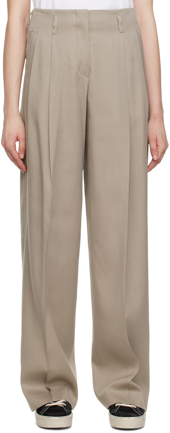 Golden Goose Beige Pleated Trousers