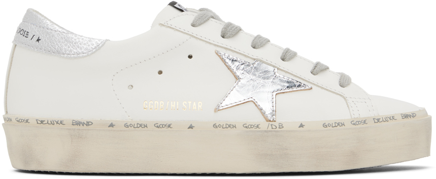 Golden Goose: White Hi Star Sneakers | SSENSE